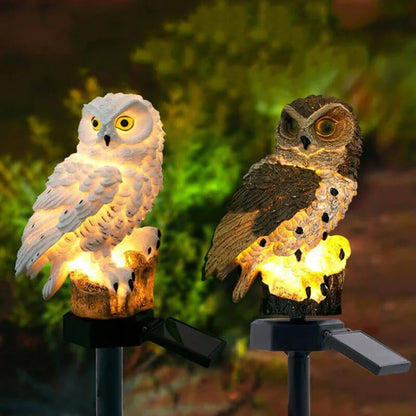 Lampe de Jardin Solaire Hibou 1