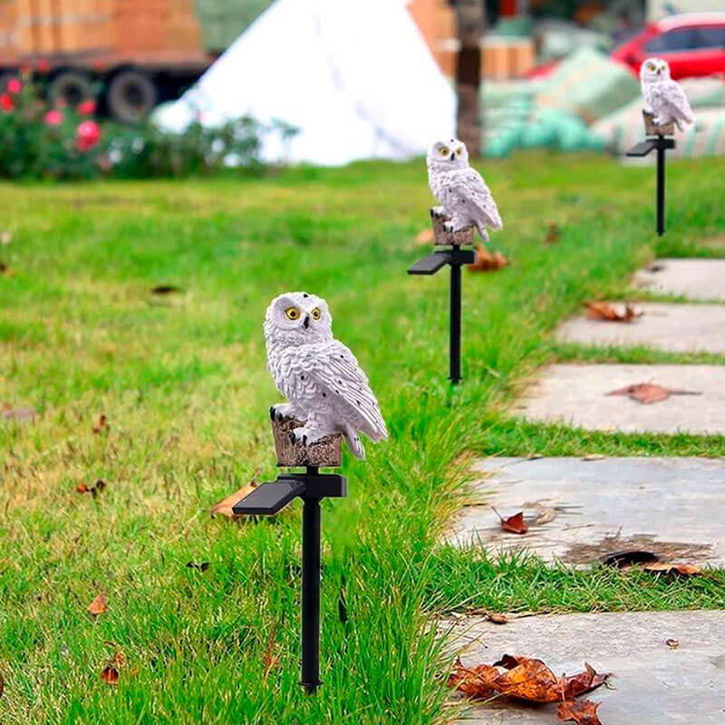 Lampe de Jardin Solaire Hibou 4