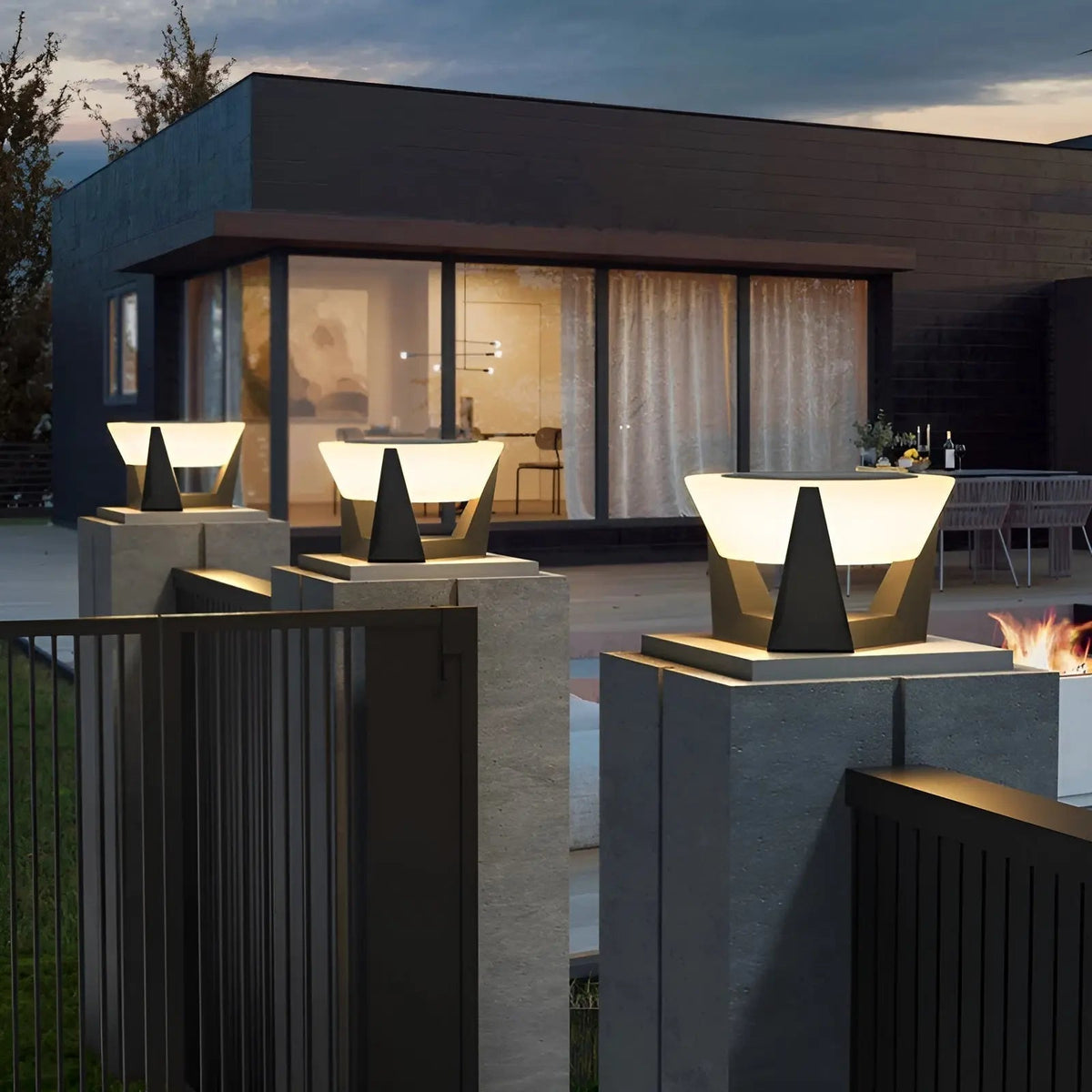 Lampe Jardin Solaire Extérieur Style Japonais - Foivo