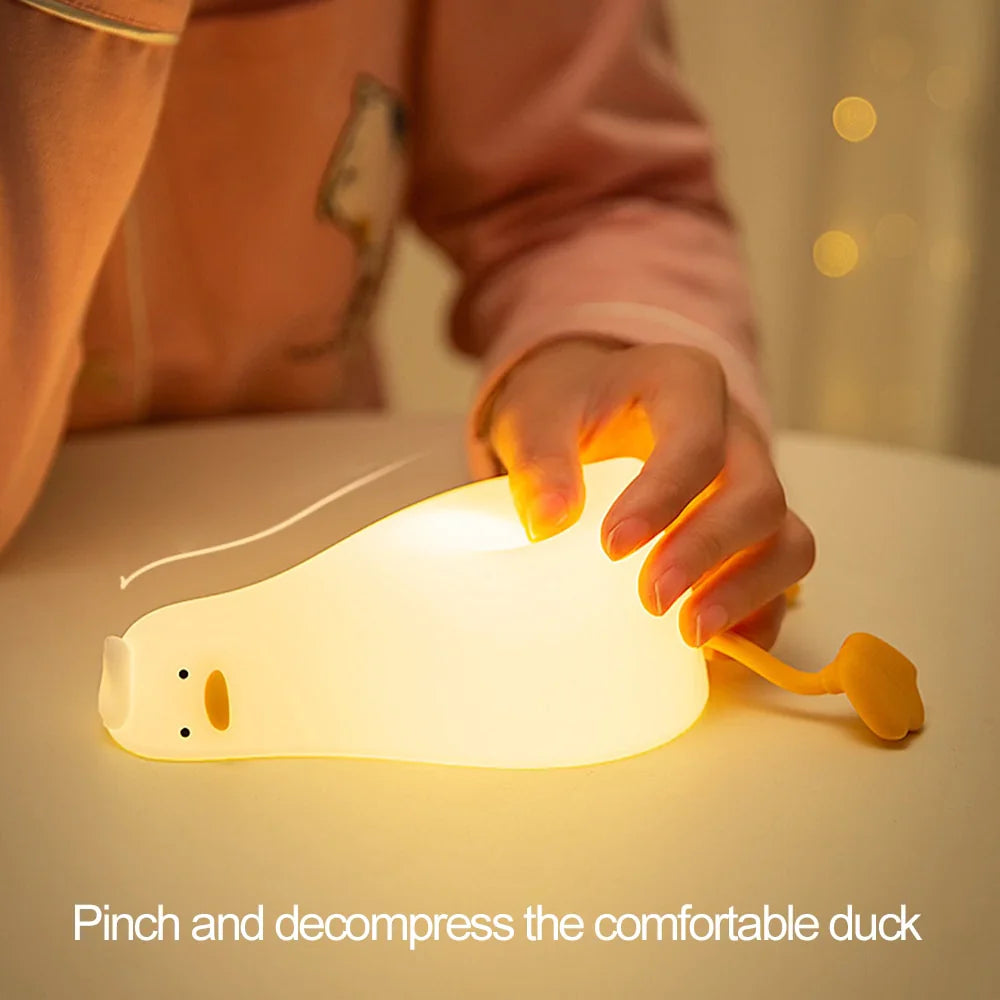 Lampe de Nuit Canard Couché Design 8