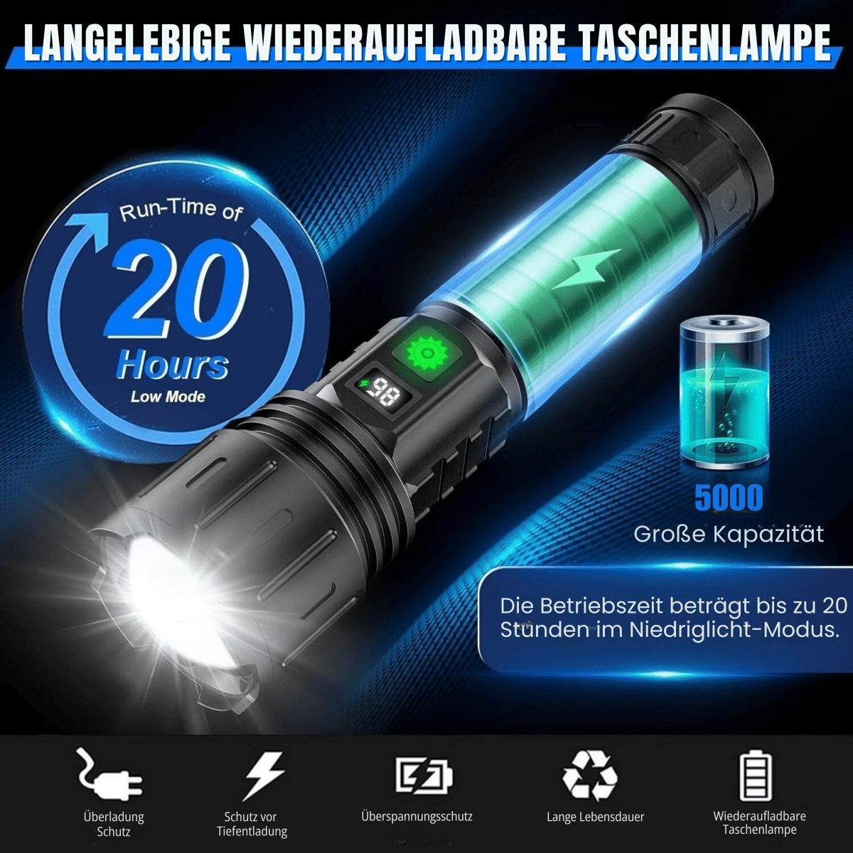 Lampe de Poche UltraBeam 100 000 Lumens Polyvalente 2
