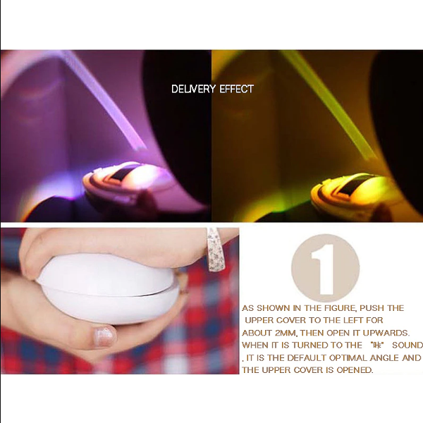 Lampe de Projection Arc-en-Ciel Design Moderne 5