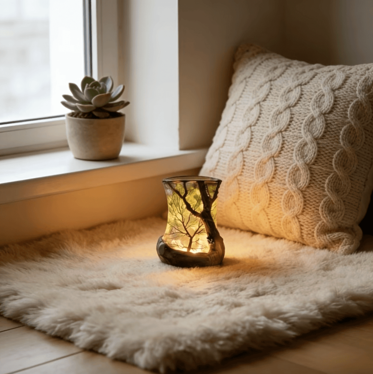 Lampe de table LED Décorative Eclairage Ambiance Naturelle