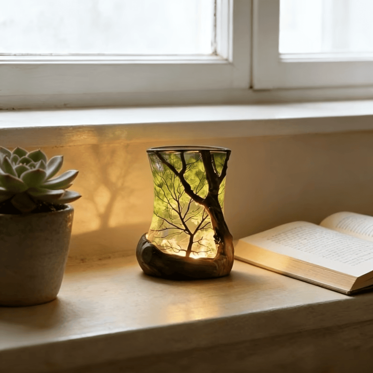 Lampe de table LED Décorative Eclairage Ambiance Naturelle