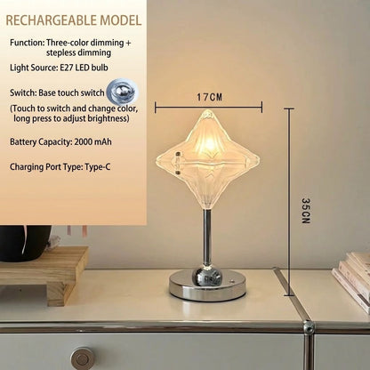 Lampe de Table Rechargeable Tactile Design Étoile Portable 4