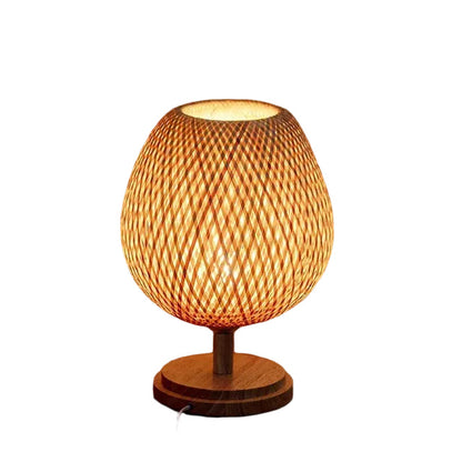 Lampe de table Artisanale en Bois Durable Vintage - Foivo