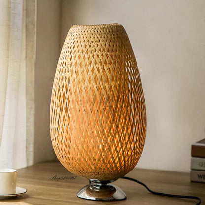 Lampe de Table Vintage Artisanale en Bois Durable 4
