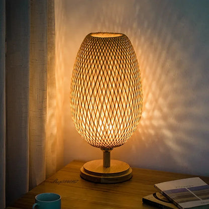 Lampe de Table Vintage Artisanale en Bois Durable 5