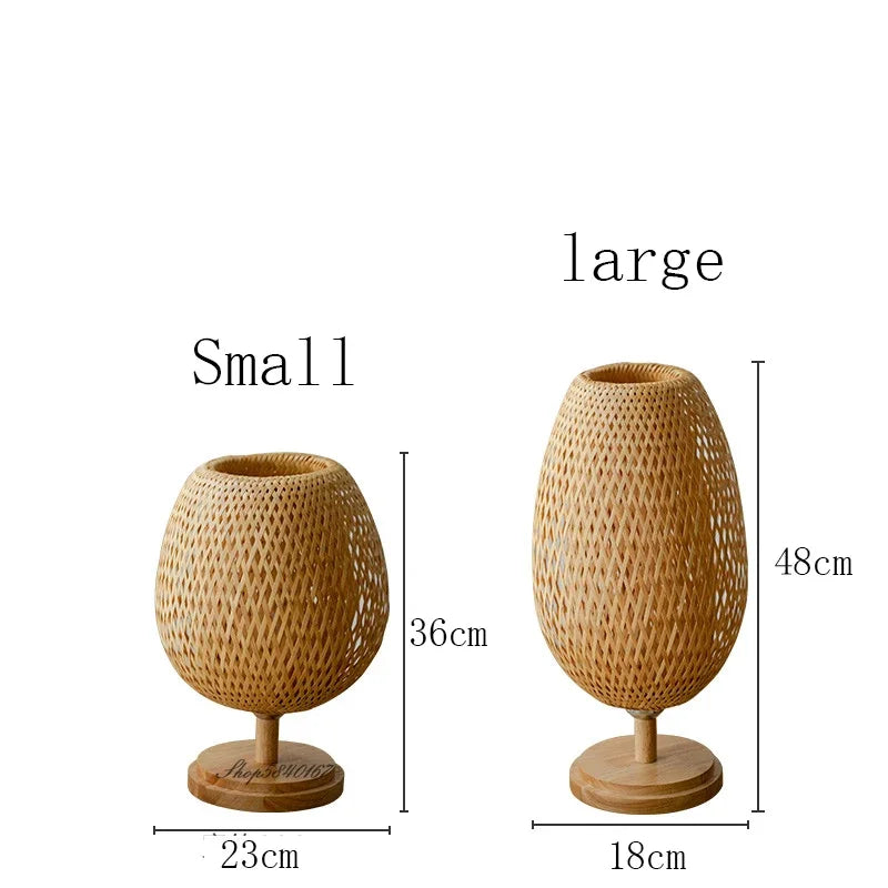 Lampe de Table Vintage Artisanale en Bois Durable 6