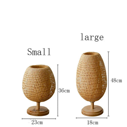 Lampe de Table Vintage Artisanale en Bois Durable 6