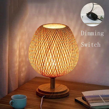 Lampe de Table Vintage Artisanale en Bois Durable 9