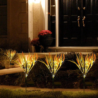 Lampes Solaires en Forme d'Épi de Blé - Paquet de 2 3