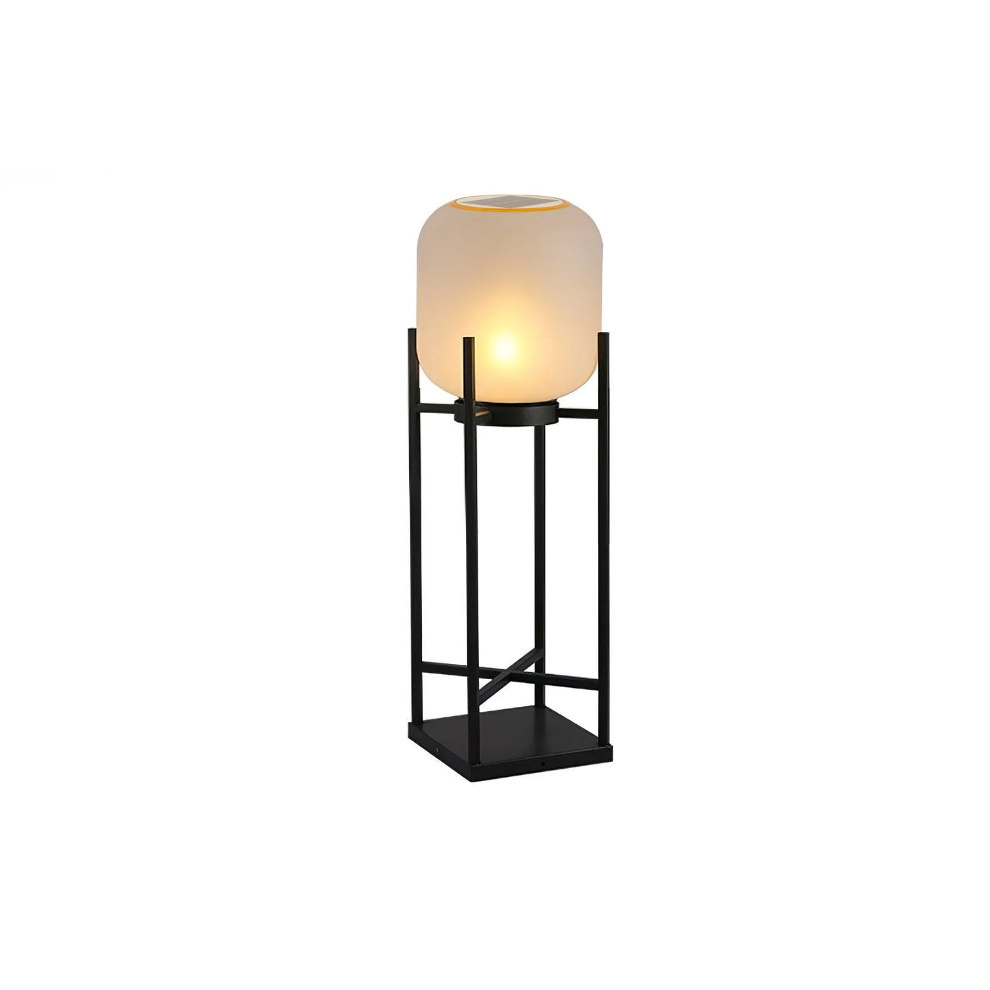 Lampe Extérieure Élégante en Inox et Verre – Éclairage LED Solaire Résistant