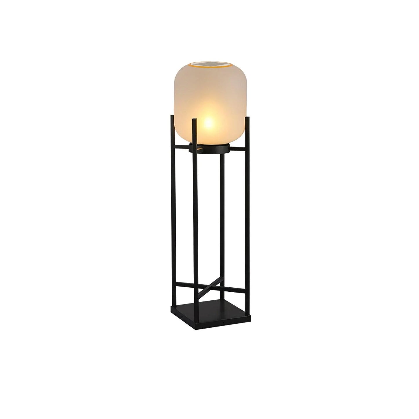 Lampe Extérieure Élégante en Inox et Verre – Éclairage LED Solaire Résistant