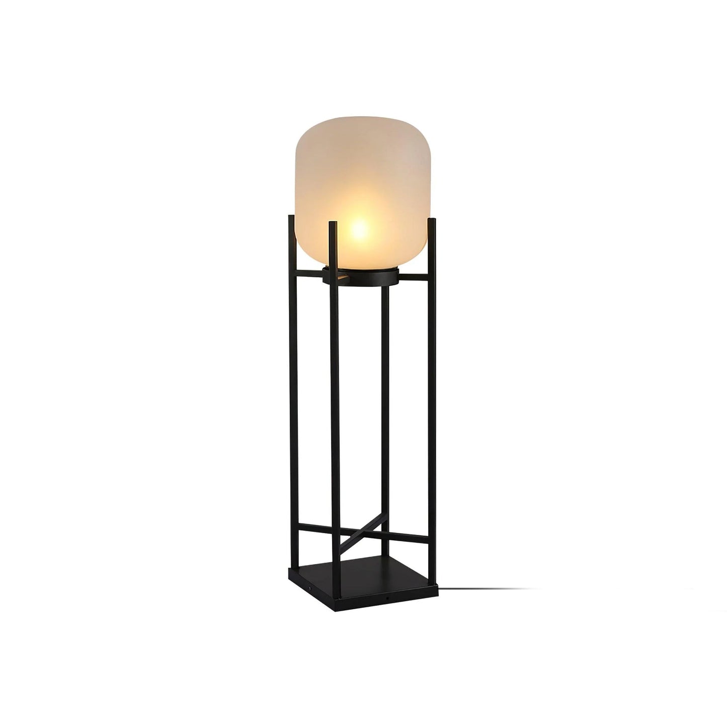 Lampe Extérieure Élégante en Inox et Verre – Éclairage LED Solaire Résistant