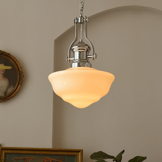 Lampe Pendante Élégante en Verre et Acier, Style Industriel - Foivo