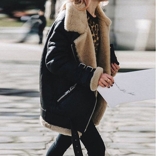 Veste Cuir Féminine Chic - BlxckFR