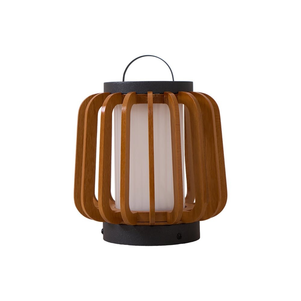 Lampe Solaire en Bois Robuste et Rechargeable