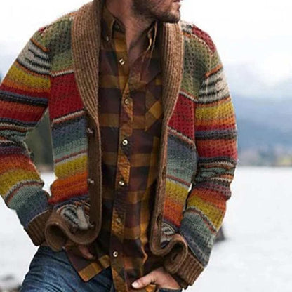 Cardigan Rayé Chic et Douillet pour Femme