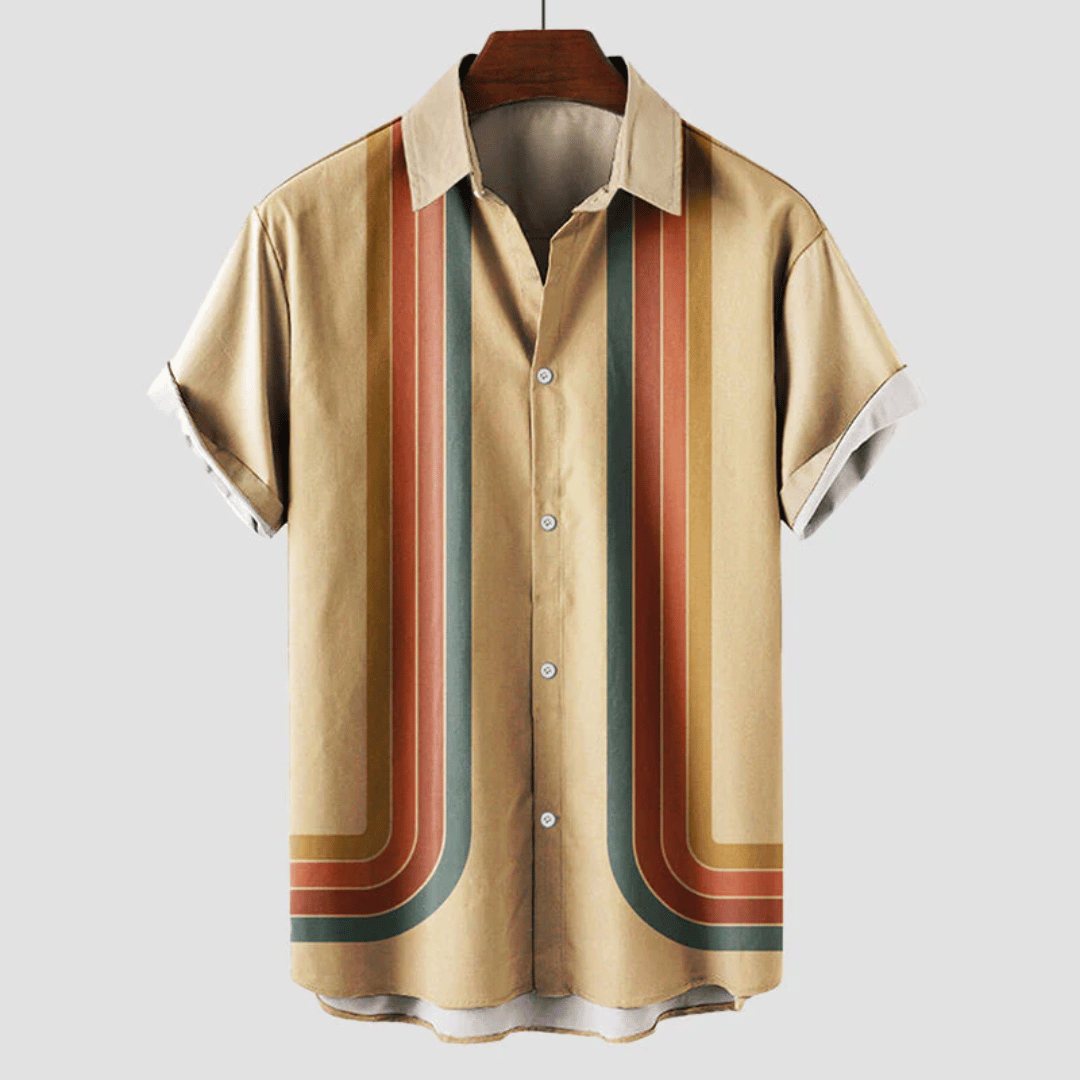 Chemise Été Décontractée à Rayures