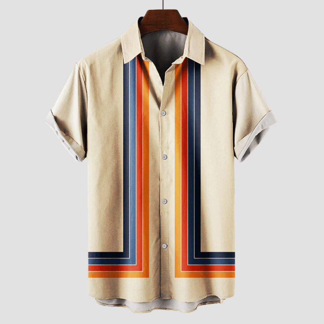 Chemise Été Décontractée à Rayures