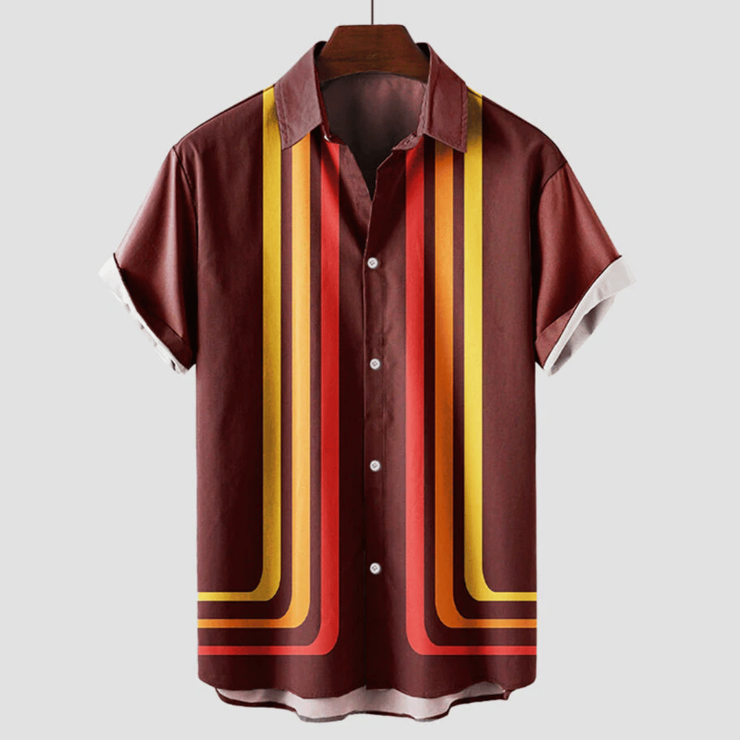 Chemise Été Décontractée à Rayures