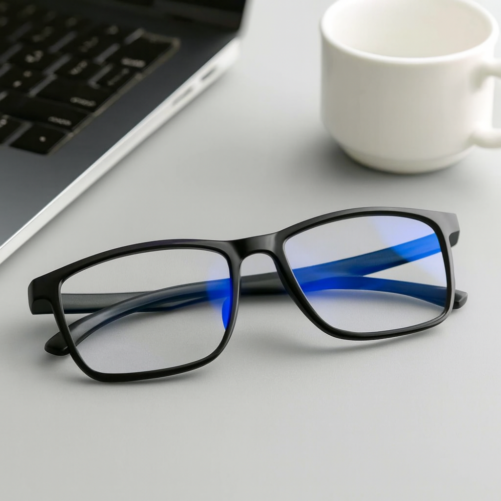 Lunettes Anti-Lumière Bleue Lecture Acier Titane Progressif