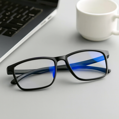Lunettes Anti-Lumière Bleue Lecture Acier Titane Progressif