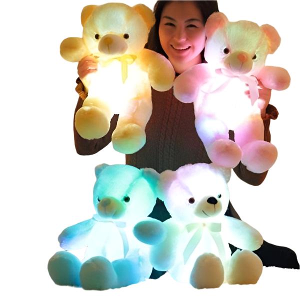 Ours en peluche LED nocturne pour enfants - BlxckFR