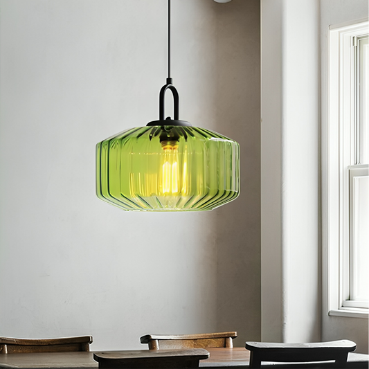 Lampe Suspendue en Verre Coloré Élégant - Foivo