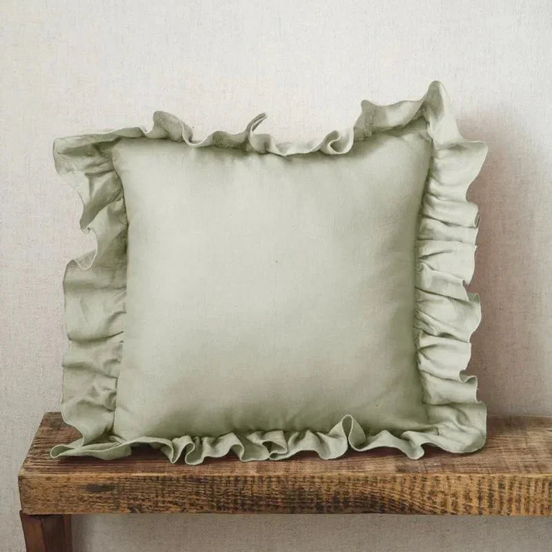 Coussin Décoratif Doux en Lin pour Salon - Foivo
