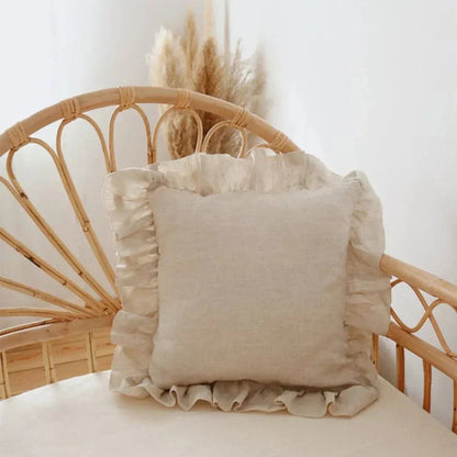 Coussin Décoratif Doux en Lin pour Salon