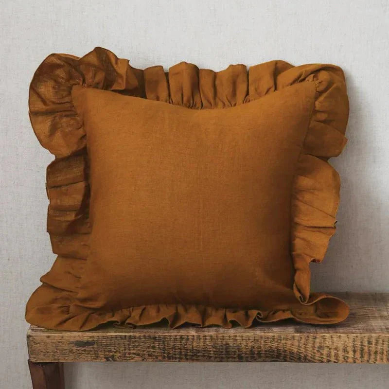 Coussin Décoratif Doux en Lin pour Salon