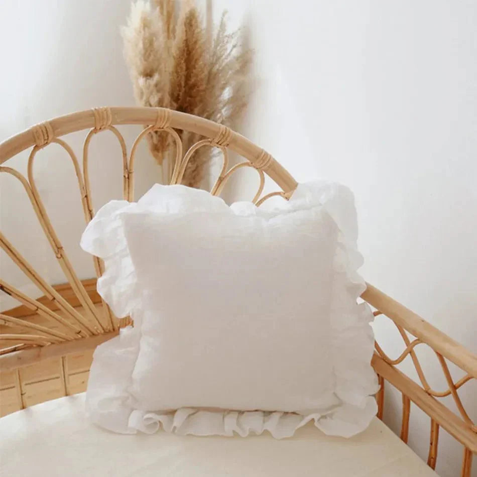 Coussin Décoratif Doux en Lin pour Salon
