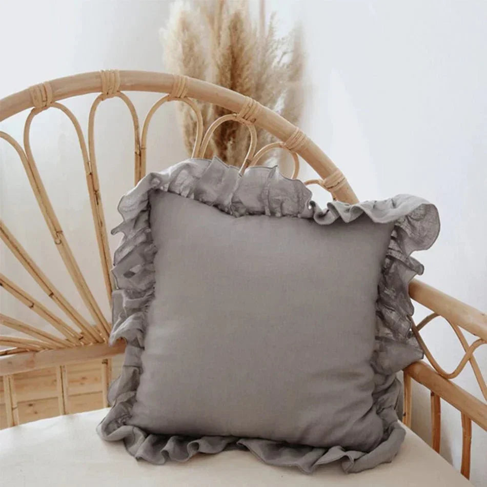 Coussin Décoratif Doux en Lin pour Salon