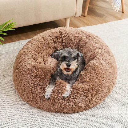 Coussin Chien Douillet Lavable en Imitation Fourrure
