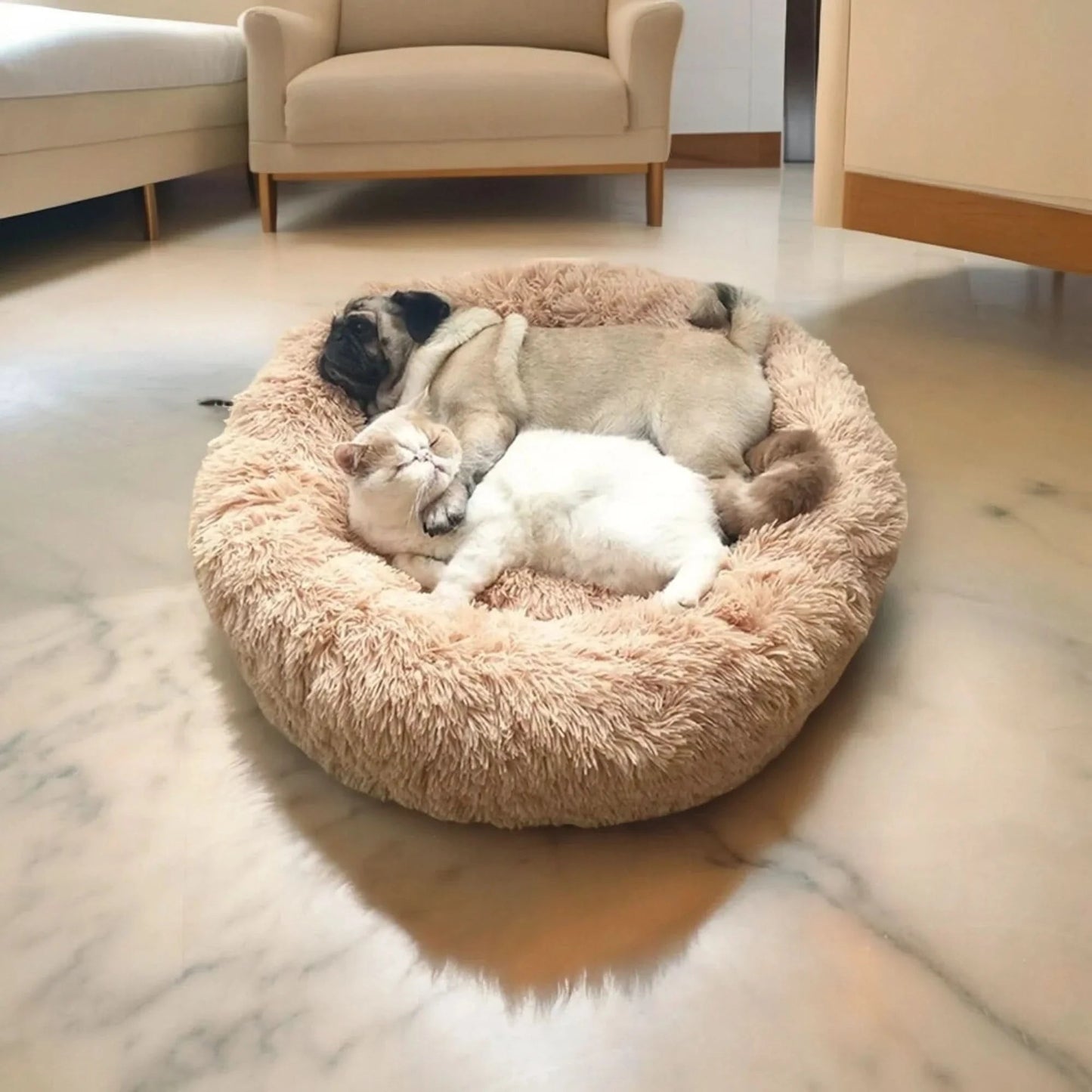 Lit Pour Chien Doux Avec Bord Surélevé Pour Confort Optimal 1