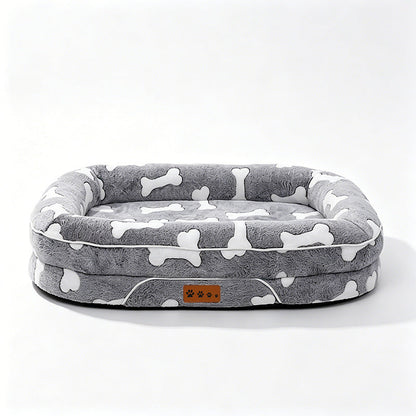 Lit pour chien confortable motif cœur 1