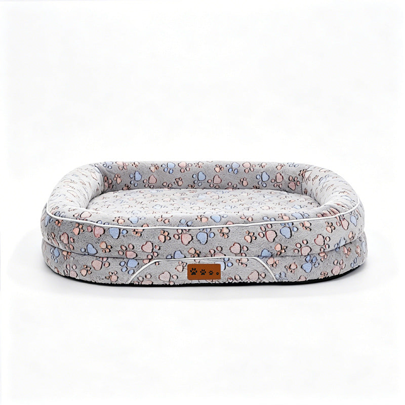 Lit Chien Confortable Motif Coeur - Foivo