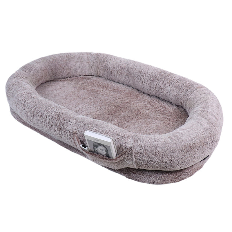 Lit Chien Peluche Confortable avec Soutien Ergonomique - Foivo