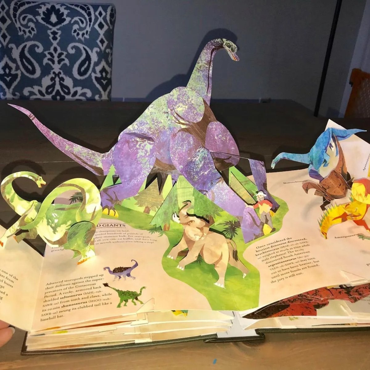 Livre Pop-up 3D Dinosaure Interactif pour Enfants 1
