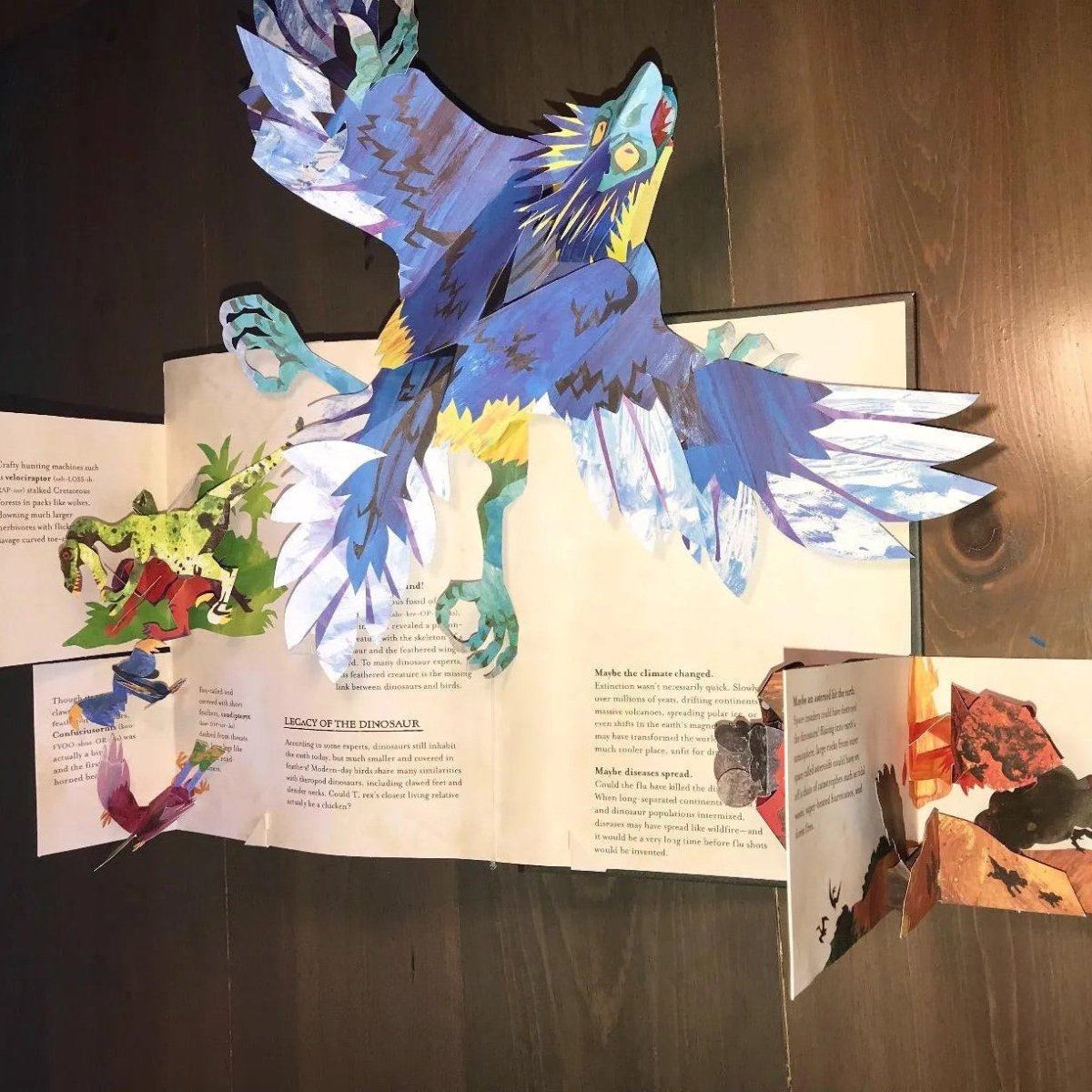 Livre Pop-up 3D Dinosaure Interactif pour Enfants 3