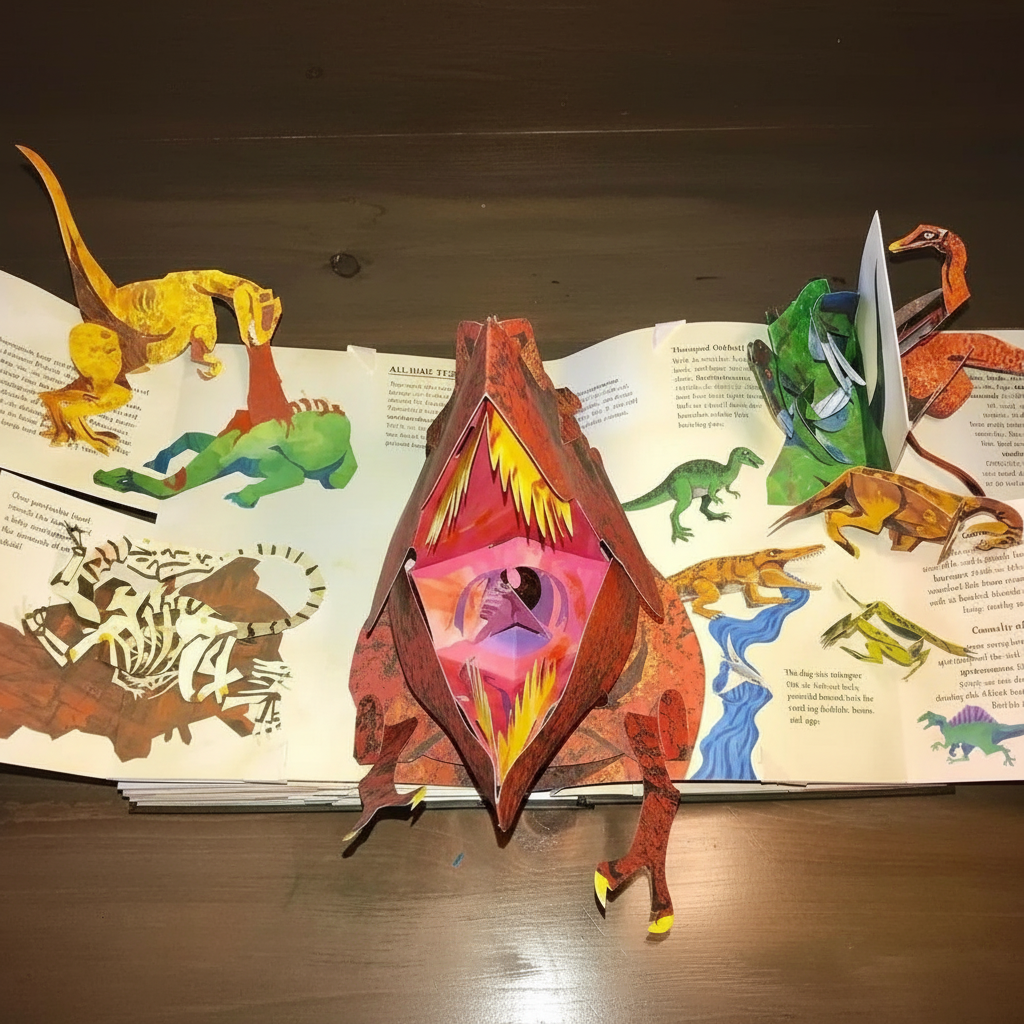Livre Pop-up 3D Dinosaures Aventure Épique 1