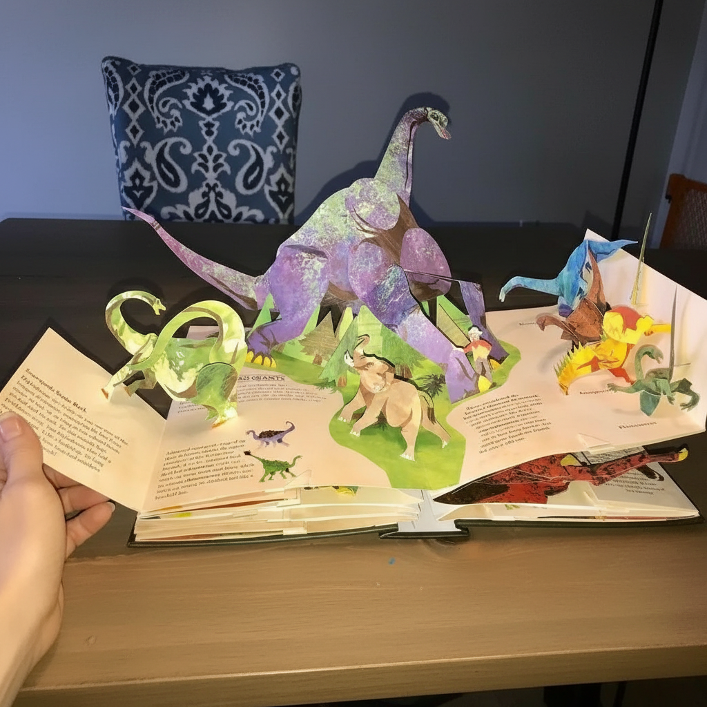 Livre Pop-up 3D Dinosaures Aventure Épique 2