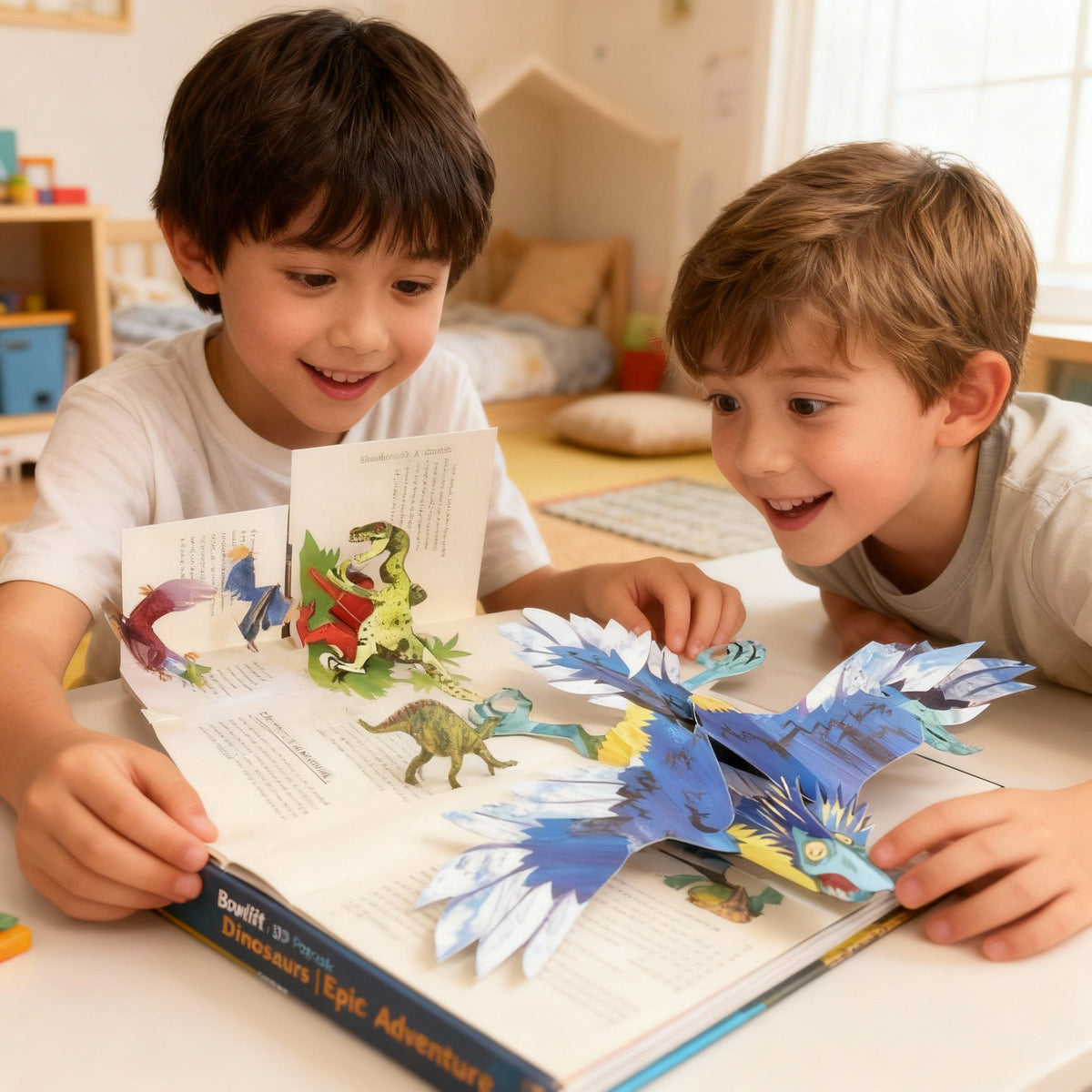 Livre Pop-up 3D Dinosaures Aventure Épique 3