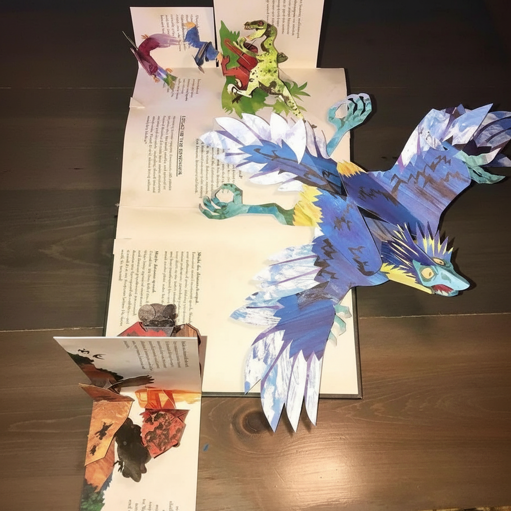 Livre Pop-up 3D Dinosaures Aventure Épique 4
