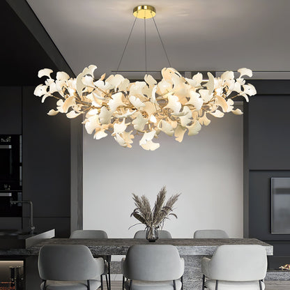 Luminaire Ginkgo Feuille de Verre Moderne - Foivo