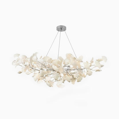 Luminaire Ginkgo Feuille de Verre Moderne