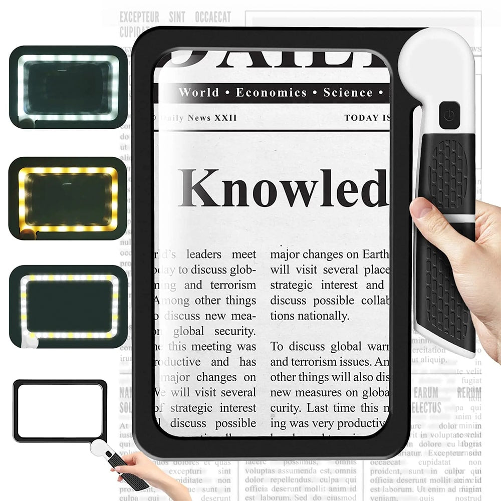 Loupe LED Pliable Grossissante avec Éclairage pour Lecture Précise 1