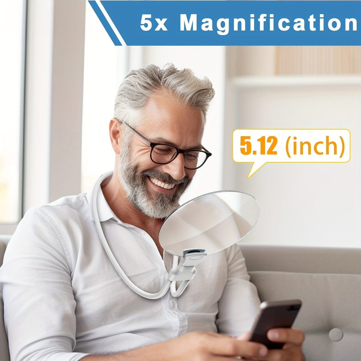 Loupe Pro 5X Mains Libres Ajustable 3